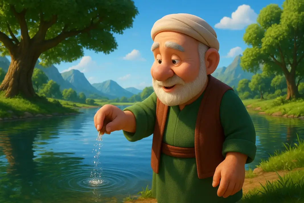 Göle Maya Çalan Hoca masalından bir sahne.